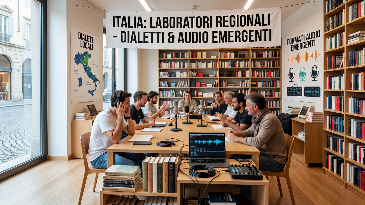Italy's Regional Bookshops Launch Workshops Connecting Local Dialects with Emerging Audio Formats